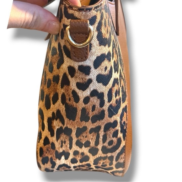 ✨ACCENT Leopard Print Brown Tote Shoulder Bag NWT ✨ - Picture 4 of 10